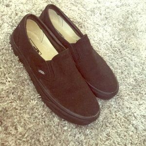 Black slip on vans